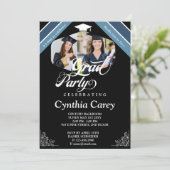 Invitation Grad Photo Collage Graduation Party (Debout devant)