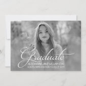 Invitation Grad Portrait Modèle photo Graduation Party (Devant)
