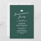 Invitation Grad Tassel 6 Photo Green Graduation Party (Dos)