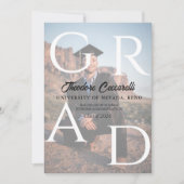 Invitation GRAD, Two-Image Graduation Announcement & Invite (Devant)