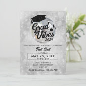 Invitation Grad Vibes Graduation Party (Debout devant)