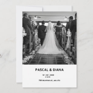 Invitation Gradient blanc Bienvenue au Mariage