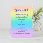 Invitation Gradient de Gorgeous Pastel (Debout devant)