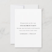 Invitation Gradient foncé lisse Nous sommes engagés Invitatio (Dos)