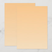 Invitation Gradient jaune clair et orange (Devant / Derrière)