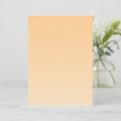 Invitation Gradient jaune clair et orange (Debout devant)