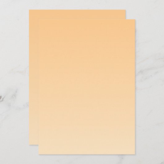 Invitation Gradient jaune clair et orange (Devant / Derrière)