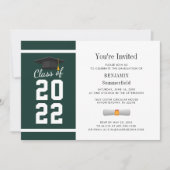Invitation Graduate 2024 Green White Graduation Party (Devant)