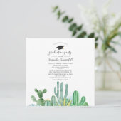 Invitation Graduate 2024 Watercolor Graduation Party (Debout devant)