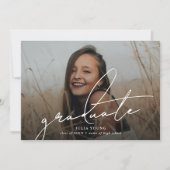 Invitation Graduate 2 Photo Collage Graduation Party (Devant)