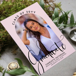 Invitation Graduate Class of 2022 Graduation Arch Photo