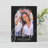 Invitation Graduate Class of 2022 Graduation Arch Photo (Debout devant)