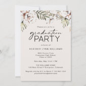 Invitation Graduate Floral Graduation Party (Dos)