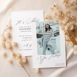 Invitation Graduate minimum de la fête de graduation photo