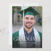 Invitation Graduate Mod Photo Vertica Graduate Graduate Faire (Devant)
