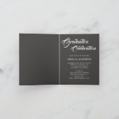 Invitation Graduate Moderne Editable Photo Bourgogne Diplôme (Intérieur)