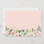 Invitation Graduate Photo Blush Rose Floral Graduate (Dos)