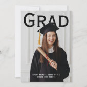 Invitation Graduate Photo Follow Instructions Personalized  (Devant)