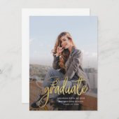 Invitation Graduate Photo Graduation 2025 Party (Devant / Derrière)