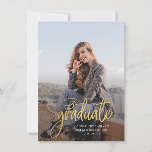 Invitation Graduate Photo Graduation 2025 Party (Devant)