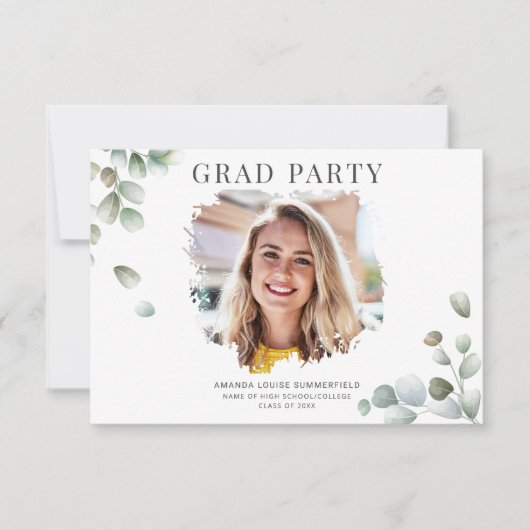 Invitation Graduate Photo Graduation 2025 Party (Devant)