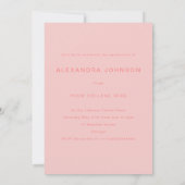 Invitation Graduate Photo Pink Script Graduation Party (Dos)