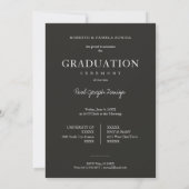 Invitation Graduate Simple Chic Trendy Script Photo (Dos)