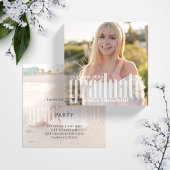 Invitation Graduate Simple Modern Two Photo