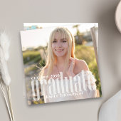 Invitation Graduate Simple Modern Two Photo