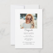 Invitation Graduation 2022 Modern Photo Script Graduate Party (Dos)