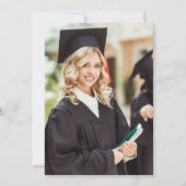 Invitation Graduation 2024 Marine Blue Gold Photo Invit (Dos)