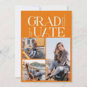 Invitation Graduation 2024 Photo Collage Graduate Party