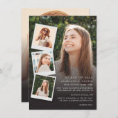 Invitation Graduation 2024 Photo Collage Open House Grad (Devant / Derrière)