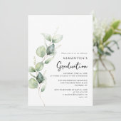 Invitation Graduation 2025 Botanical Photo Grad Party (Debout devant)