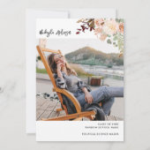 Invitation Graduation 2025 Floral Grad Photo Party (Dos)