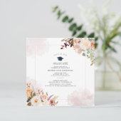Invitation Graduation 2025 Florom Floral Grad Party (Debout devant)