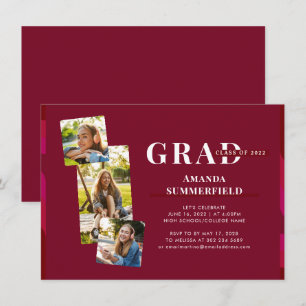 Invitation Graduation 2025 Grad Photos Party