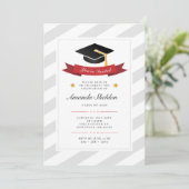 Invitation Graduation 2025 Modern Grad Party (Debout devant)