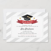 Invitation Graduation 2025 Modern Typography Grad Party (Devant)