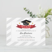Invitation Graduation 2025 Modern Typography Grad Party (Debout devant)