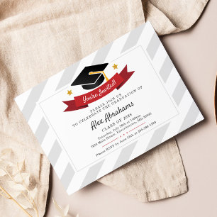 Invitation Graduation 2025 Modern Typography Grad Party