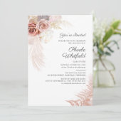 Invitation Graduation 2025 Pampas Grass Party (Debout devant)