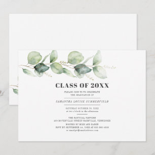 Invitation Graduation 2025 Party Modern Eucalyptus