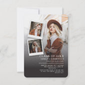 Invitation Graduation 2025 Party Photo Collage Moderne Grad (Devant)