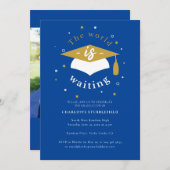 Invitation Graduation 2025 Party World attend Grad Photo (Devant / Derrière)