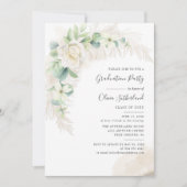 Invitation Graduation 2025 Photo Botanical Grad Party (Devant)