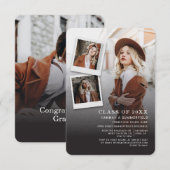 Invitation Graduation 2025 Photo Collage Grad Party (Devant / Derrière)