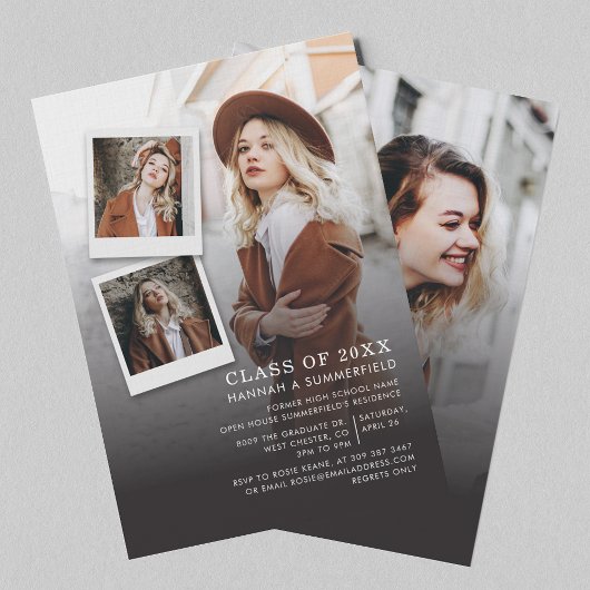 Invitation Graduation 2025 Photo Collage Grad Party