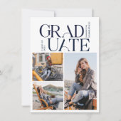 Invitation Graduation 2025 Photo Collage Grad Party (Devant)