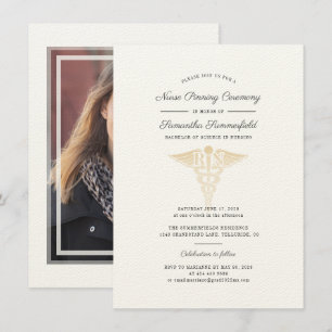 Invitation Graduation 2025 Photo Nurse Pinning Cérémonie